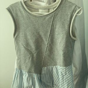 Philip lim grey peplum top